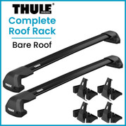 Thule Clamp BLACK WingBar Edge Complete Roof Rack | Bare Roof