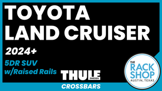 2024-2025 Toyota Land Cruiser (w/raised rails) Thule Crossbar Complete Roof Rack