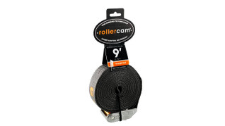 Rollercam Straight-End Tie-Down Strap – 1-Inch Webbing | Expedition Grey | Single | SELECT LENGTH