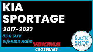 2017-2022 Kia Sportage (w/flush rails) Yakima Crossbar Complete Roof Rack