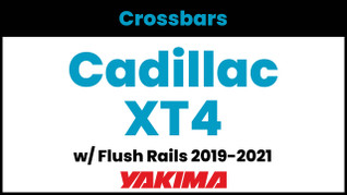 Cadillac XT4 (w/flush rails) Yakima Crossbar Complete Roof Rack | 2019-2021