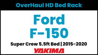 Ford F-150 Super Crew - 5.5ft Bed | Yakima OverHaul HD Complete Bed Rack | 2015-2020