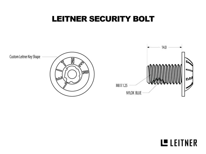 Leitner Security Driver & Bolt Kit | Set of 4 Bolts