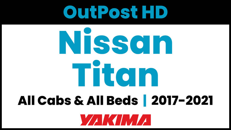 2017-2021 Nissan Titan | Yakima OutPost HD Complete Bed Rack | Towers & Bars