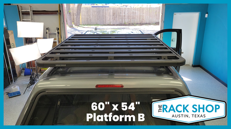 Yakima LockNLoad w/SkyLine Tower Roof Rack for Pre-Installed Truck Cap Tracks | SELECT SIZE