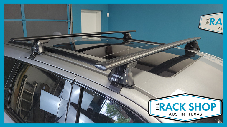 2011-2021 Jeep Grand Cherokee (w/black trim) Yakima Crossbar Complete Roof Rack