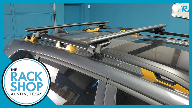 2022-2024 Subaru Forester WILDERNESS (w/raised rails) Thule Crossbar Complete Roof Rack 2022-2024 Subaru Forester WILDERNESS (w/raised rails) Thule Crossbar Complete Roof Rack