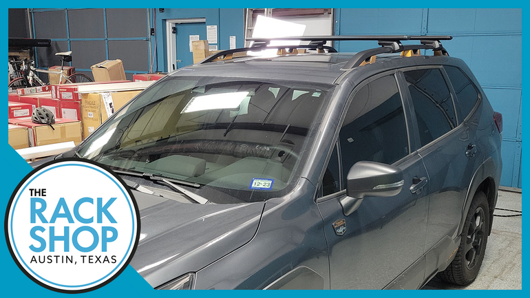 2022-2024 Subaru Forester WILDERNESS (w/raised rails) Thule Crossbar Complete Roof Rack 2022-2024 Subaru Forester WILDERNESS (w/raised rails) Thule Crossbar Complete Roof Rack