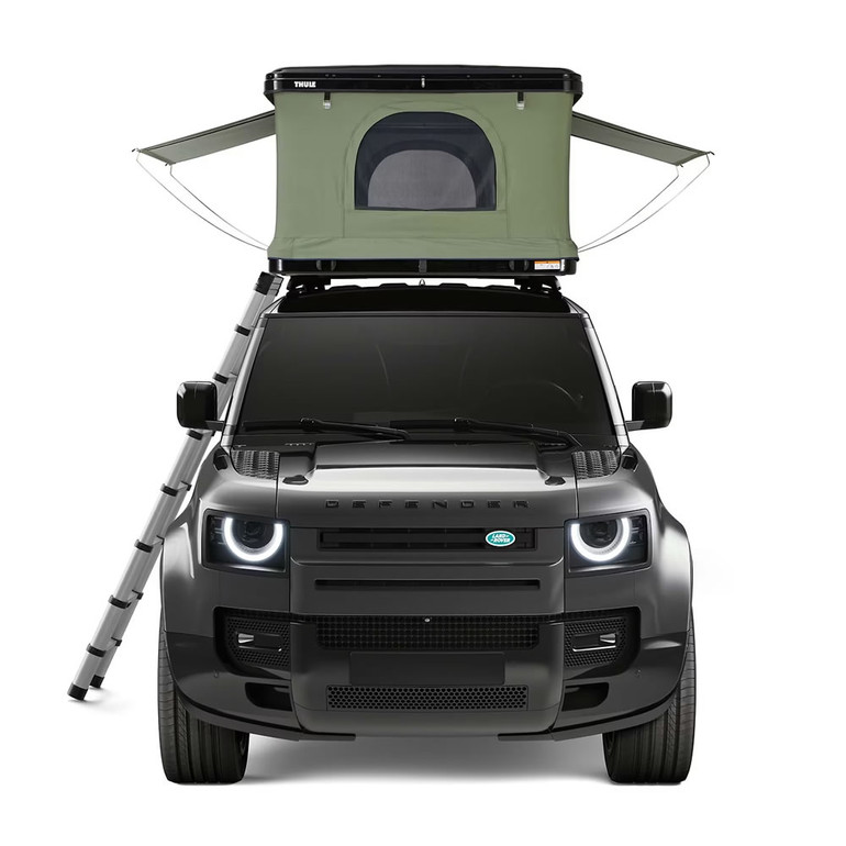 Thule Basin Hard-Shell Rooftop Tent - Black/Green | 2-Person Thule Basin Hard-Shell Rooftop Tent - Black/Green | 2-Person