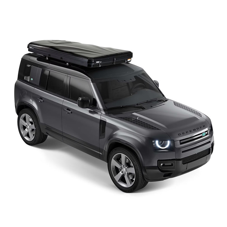 Thule Basin Hard-Shell Rooftop Tent - Black/Green | 2-Person