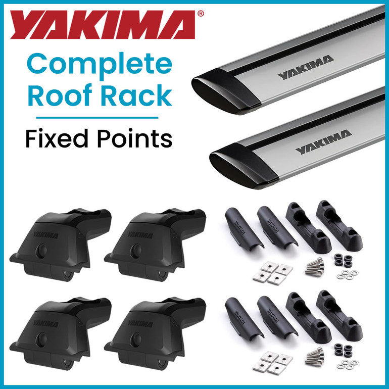 Yakima SkyLine SILVER JetStream Complete Roof Rack | Fixed Point