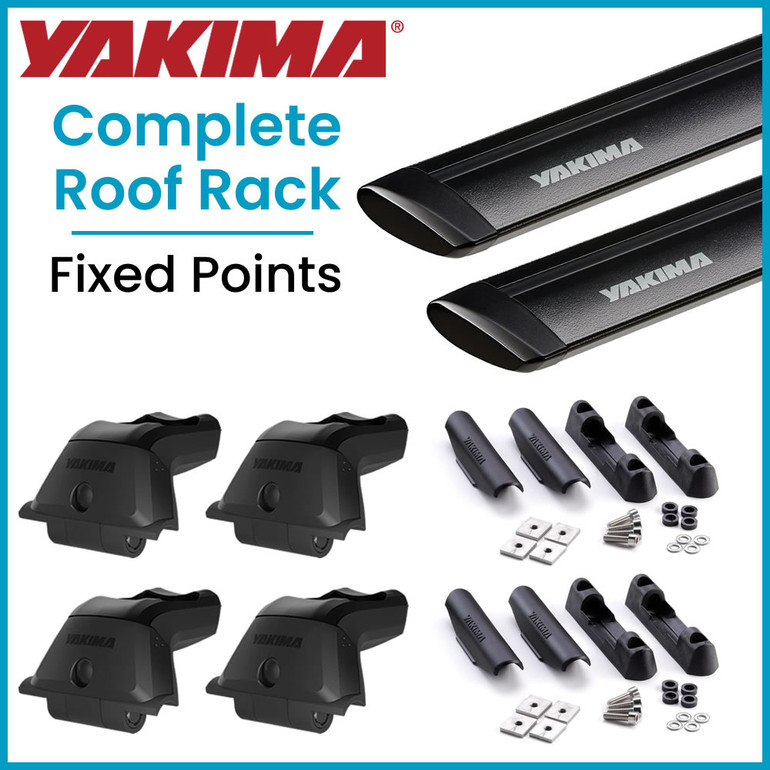 Yakima SkyLine BLACK JetStream Complete Roof Rack | Fixed Point