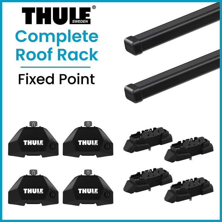 Thule Fixpoint Evo SQUAREBAR Evo Crossbar Complete Roof Rack