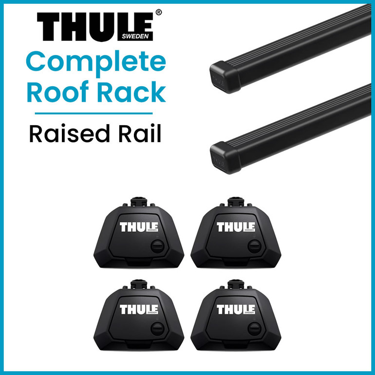 Thule Raised Rail Evo SQUAREBAR Evo Complete Roof Rack