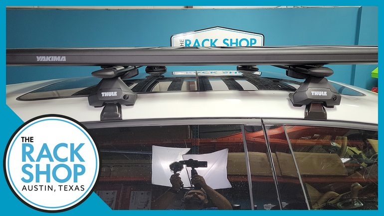 2011-2018 Porsche Cayenne (w/bare roof) Thule Crossbar Roof Rack + Yakima LockNLoad Platform