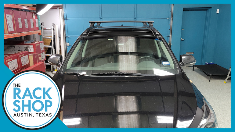 2013-2018 Hyundai Santa Fe (w/flush rails) Thule Crossbar Complete Roof Rack 2013-2018 Hyundai Santa Fe (w/flush rails) Thule Crossbar Complete Roof Rack