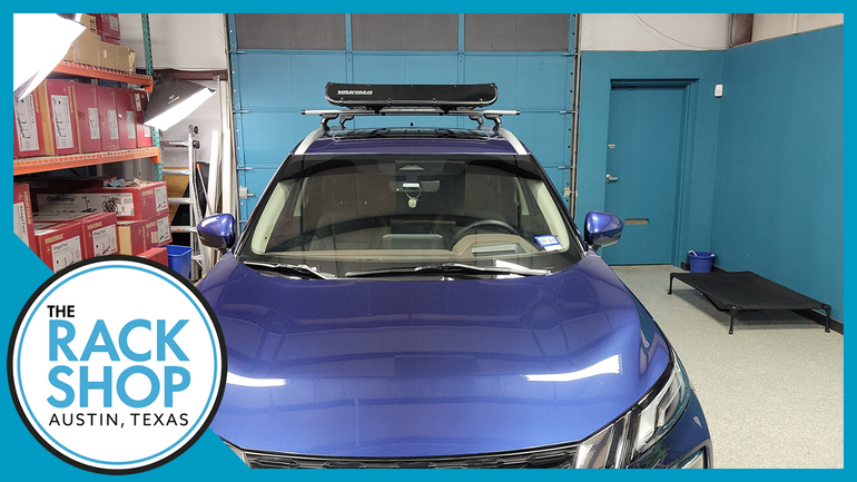 2021-2024 Nissan Rogue with Yakima OffGrid Medium Cargo Basket