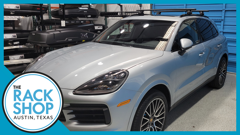 2019-2025 Porsche Cayenne (w/flush rails) Thule Crossbar Complete Roof Rack