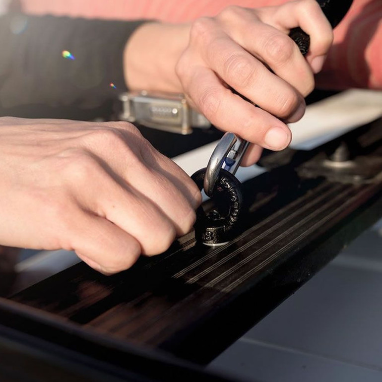 Front Runner Eye Bolt Tie-Down Rings | Black | Set of 2