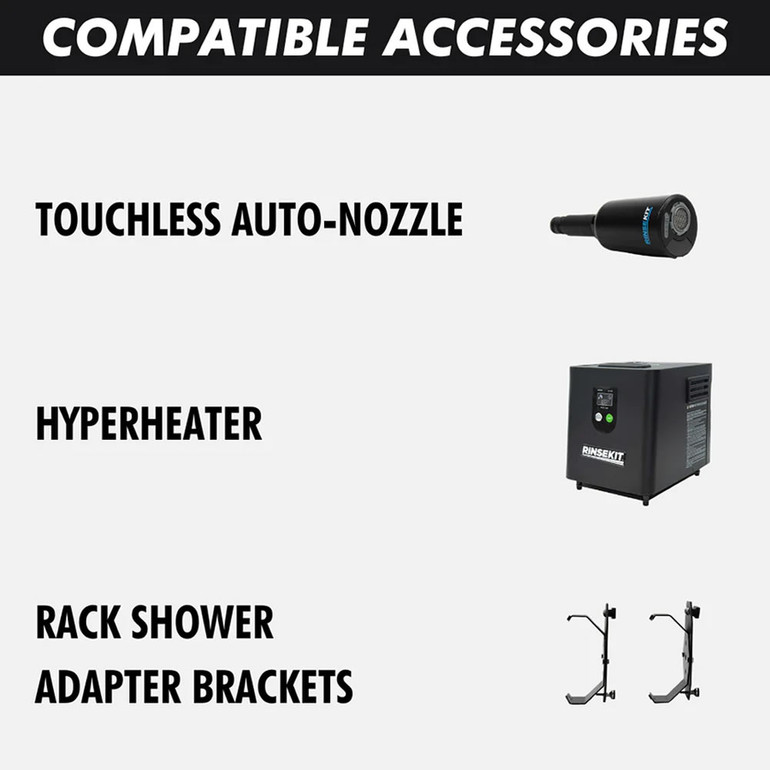 RinseKit Rack Shower - Electric Portable Shower |  5G