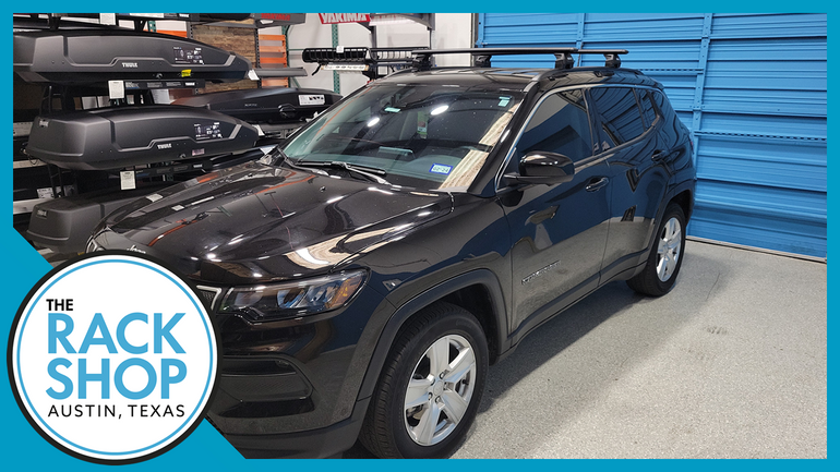 2017-2025 Jeep Compass (w/flush rails) Thule Crossbar Complete Roof Rack
