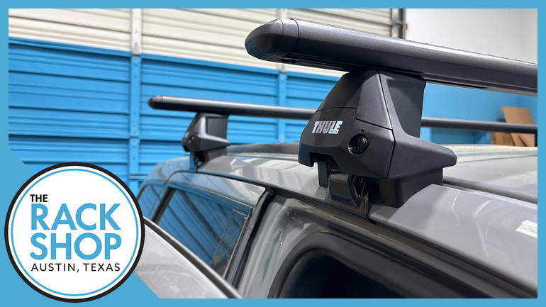 2011-2021 Jeep Grand Cherokee WK (w/black plastic trim) Thule Crossbar Complete Roof Rack