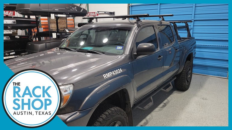 2005-2023 Toyota Tacoma Double Cab (w/fixed points) Yakima 60" HD Crossbar Complete Roof Rack