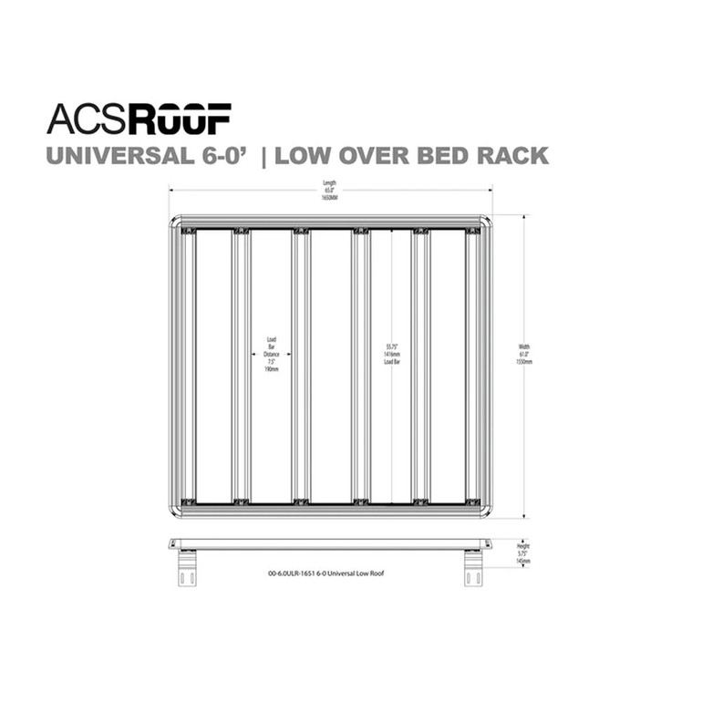 Leitner ACS ROOF Universal Over Truck Bed LOW Platform Rack | SELECT TRUCK
