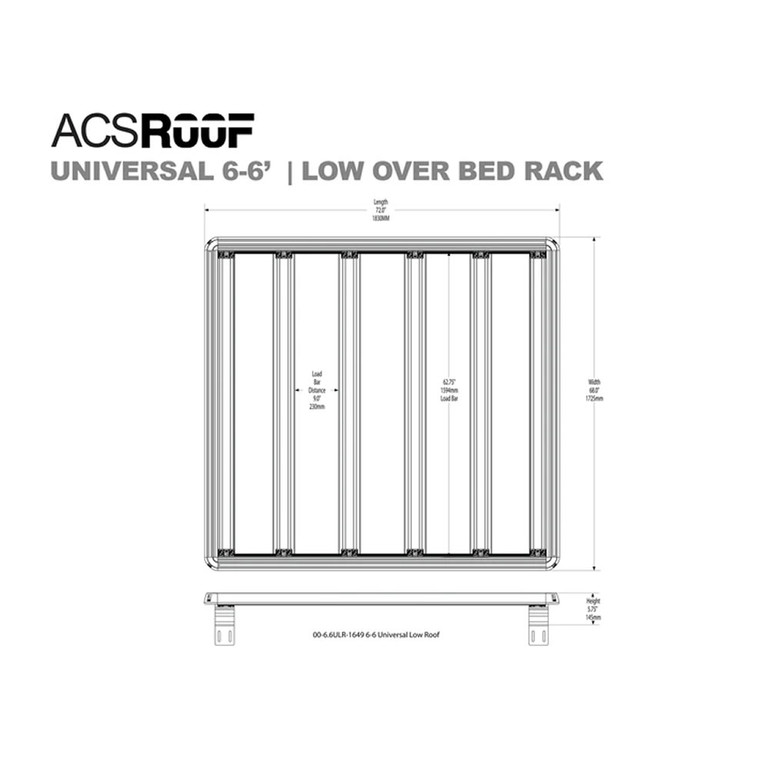 Leitner ACS ROOF Universal Over Truck Bed LOW Platform Rack | SELECT TRUCK
