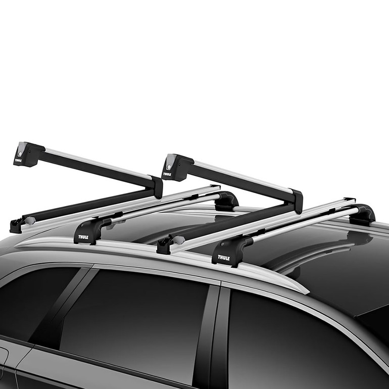 Thule SnowPack Extender 6 Ski or4 Snowboard Mount | Silver