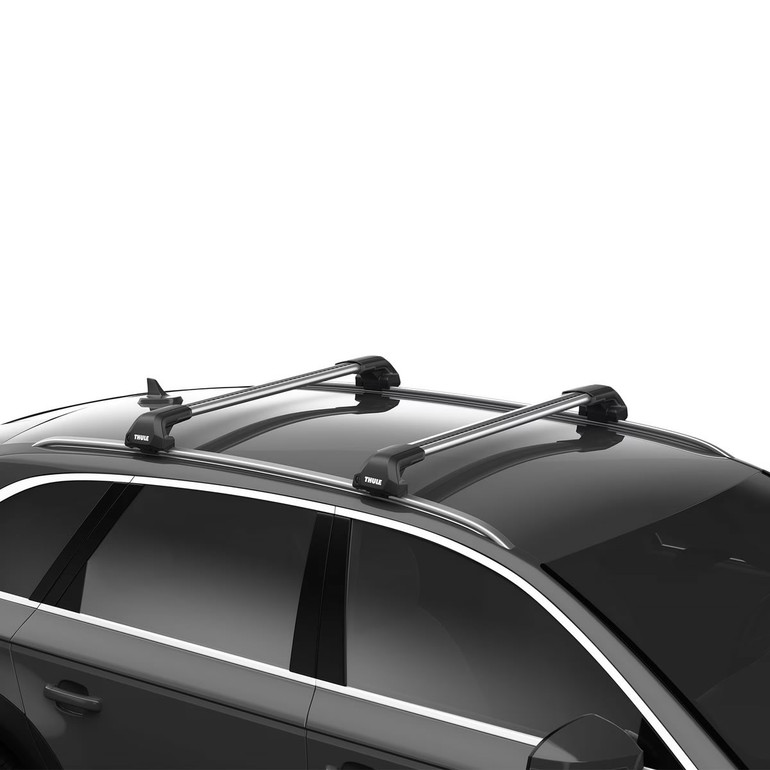 Thule Flush Rail BLACK WingBar Edge Crossbar Complete Roof Rack | Flush Rails