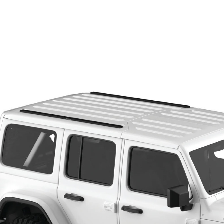 2018-2024 Jeep Wrangler 4DR JL Yakima 2 Crossbar w/RibCage Support Complete Roof Rack System