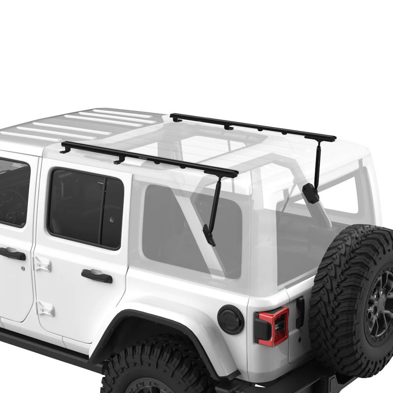 2018-2024 Jeep Wrangler 4DR JL Yakima 2 Crossbar w/RibCage Support Complete Roof Rack System