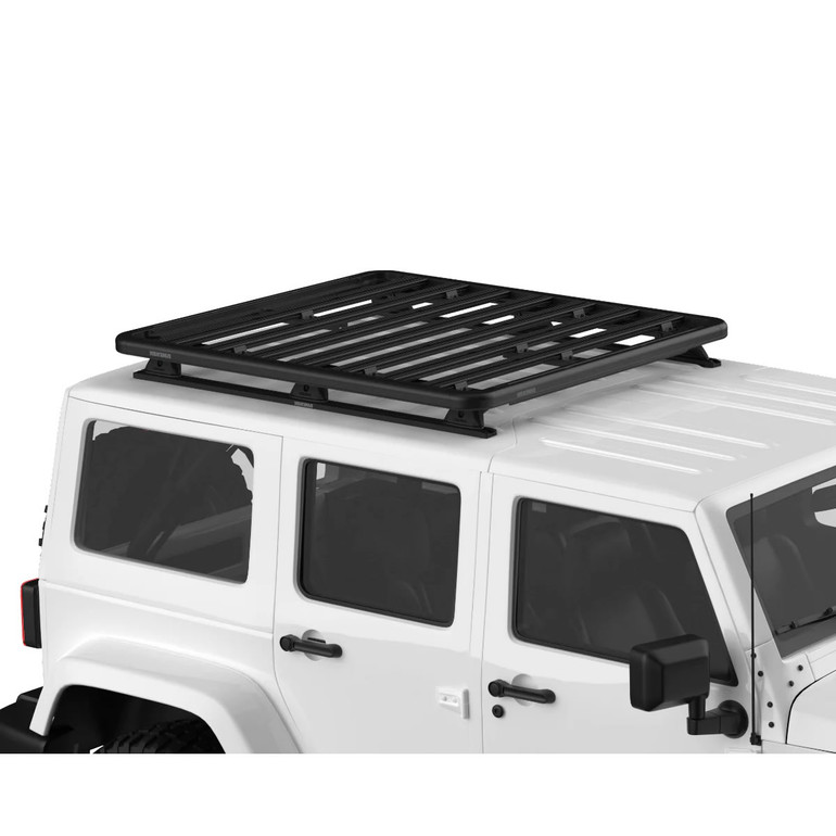 2007-2018 Jeep Wrangler 4DR JK Yakima 2 Crossbar w/RibCage Support Complete Roof Rack System