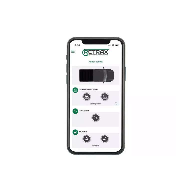 Retrax EQ Aluminum Bluetooth Enabled Electric Retractable Bed Cover