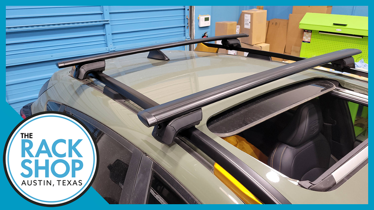 2024-2025 Subaru Crosstrek Wilderness (w/raised rails) Yakima Crossbar Complete Roof Rack