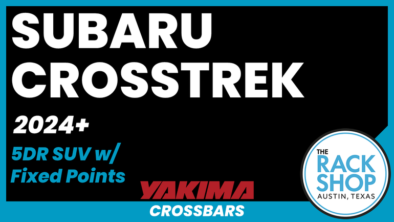 2024-2025 Subaru Crosstrek (w/fixed points) Yakima Crossbar Complete Roof Rack