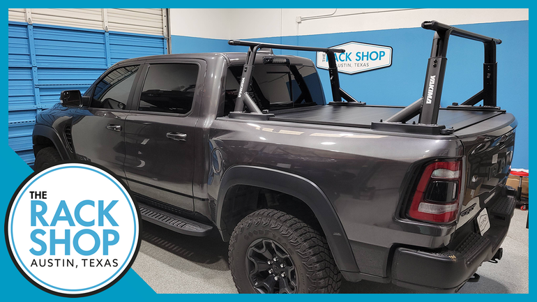 2021-2024 RAM 1500 TRX Yakima OverHaul HD Bed Rack + Retrax Pro XR Tonneau Cover