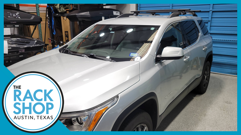 2017-2023 GMC Acadia (w/raised rails) Thule Crossbar Complete Roof Rack