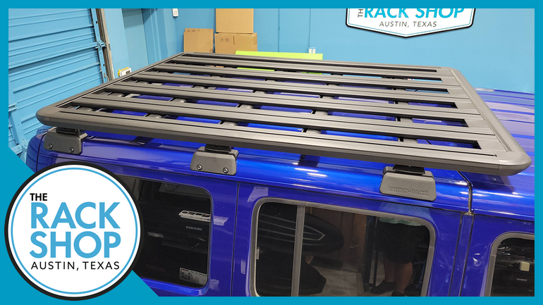 2018-2025 Jeep Wrangler JL 4DR Rhino-Rack Pioneer Platform + Backbone Complete Roof Rack | 71L x 56W