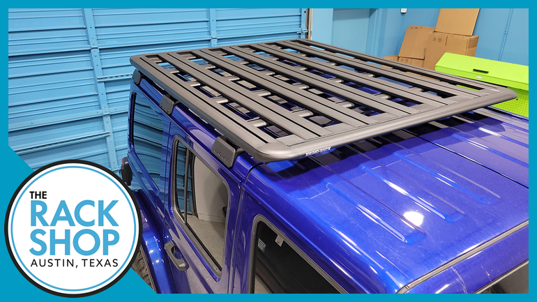 2018-2025 Jeep Wrangler JL 4DR Rhino-Rack Pioneer Platform + Backbone Complete Roof Rack | 71L x 56W