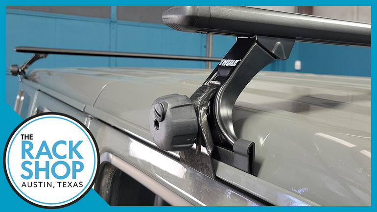 2018-2025 Jeep Wrangler Unlimited 2DR (JL) Thule Crossbar Complete Roof Rack 2018-2025 Jeep Wrangler Unlimited 2DR (JL) Thule Crossbar Complete Roof Rack