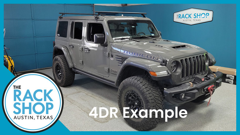 2018-2025 Jeep Wrangler Unlimited 2DR (JL) Thule Crossbar Complete Roof Rack 2018-2025 Jeep Wrangler Unlimited 2DR (JL) Thule Crossbar Complete Roof Rack