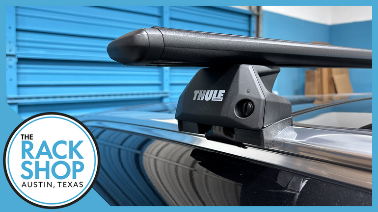 2021-2025 Genesis GV80 (w/flush rails) Thule Crossbar Complete Roof Rack