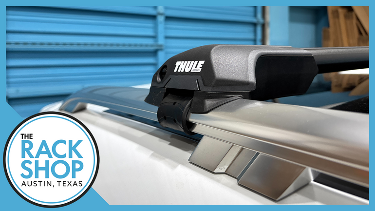 2020-2025 Audi A6 Allroad (w/raised rails) Thule EDGE Crossbar Complete Roof Rack
