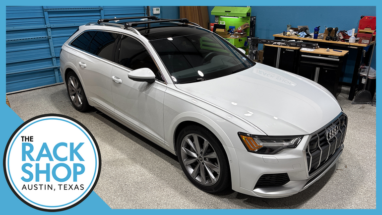 2020-2025 Audi A6 Allroad (w/raised rails) Thule EDGE Crossbar Complete Roof Rack