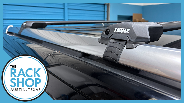 2018-2025 Ford Expedition (w/raised rails) Thule EDGE Crossbar Complete Roof Rack