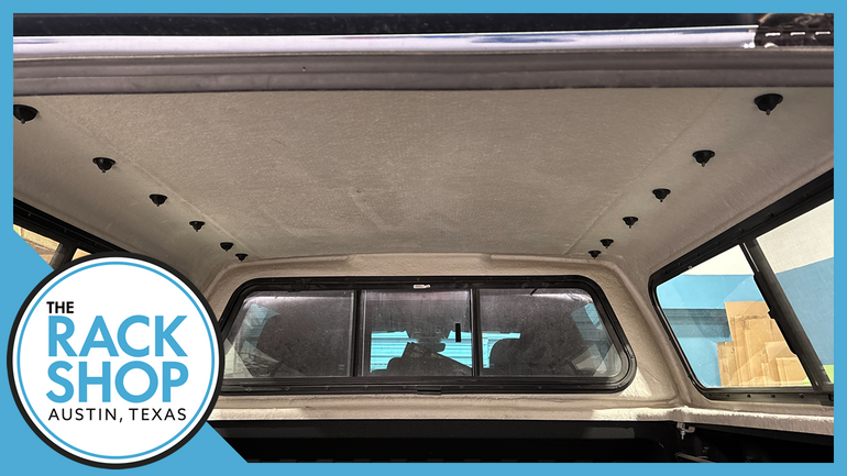 2019-2025 RAM 1500 w/Leer Topper Rhino-Rack Vortex RLT600 Roof Rack on Leer Cap