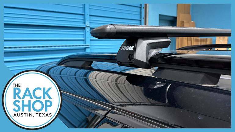 2023-2025 Kia Sportage (w/raised rails) Thule Crossbar Complete Roof Rack
