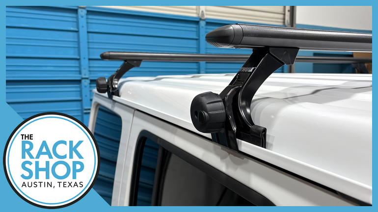 2018-2025 Jeep Wrangler Unlimited 4 DR (JL) Thule Crossbar Complete Roof Rack